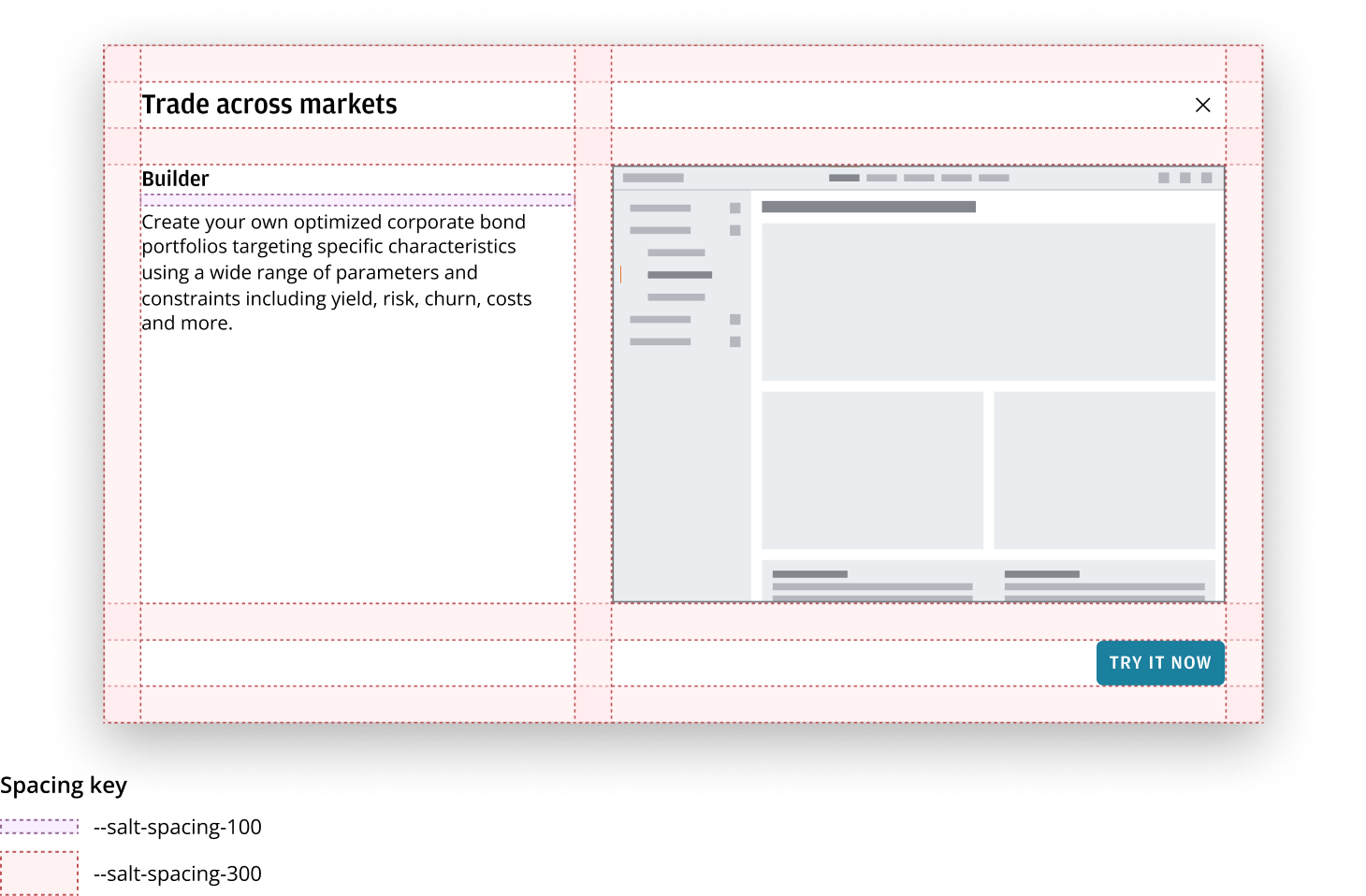 Announcement dialog spacing and layout