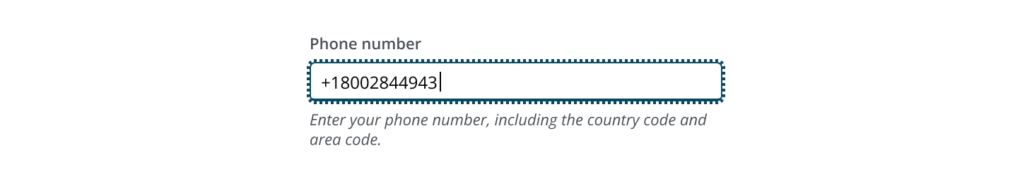 Re-entering input of the formatted input pattern